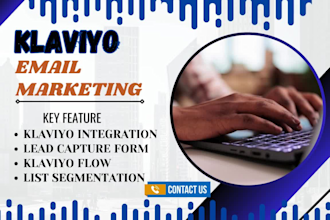 setup shopify klaviyo email marketing flows email automation email campaign sms