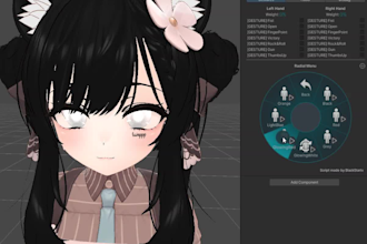 create vrchat avatar anime vr character booth vrc avatar vroid 3d model vrm