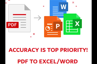 do excel data entry, cleaning and formatting service