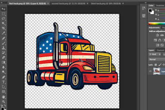 custom designed truck logo that fuse complexity