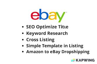 ebay listing, ebay product listing, ebay SEO listing, ebay lister