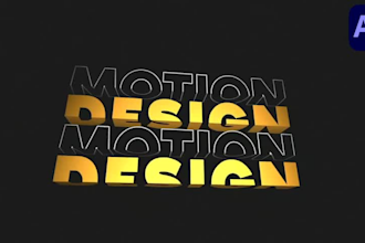 create kinetic typography animation intro outro video