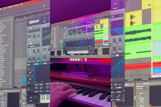 produce and mix a melodic techno track for you