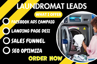 generate laundromat leads laundry, self storage, cleaning leads via facebook ads