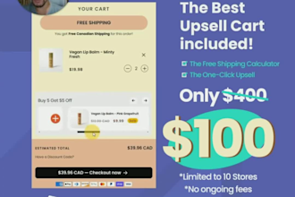 add upsell to shopify cart