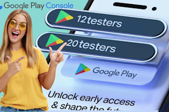 provide 12 testers for closed testing on google play console