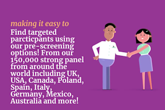 conduct your online survey with screening demographics