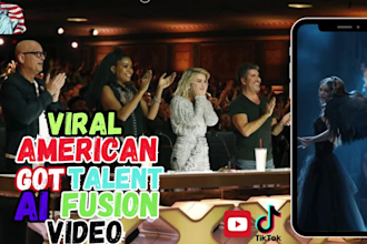 edit viral american got talent ai animal fusion video for youtube, tiktok reels