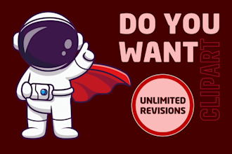create custom clipart and line art recreate logo