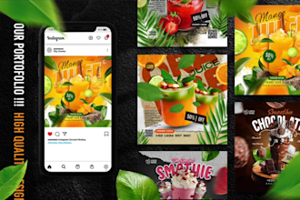 design an attractive social media instagram feed