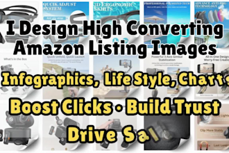 design amazon listing images infographics and lifestyle photos for ecommerce