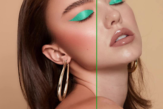 do headshot retouch and high end beauty retouch