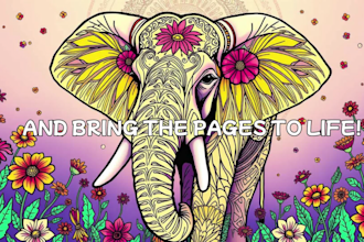 deliver a ready to print boho elephant coloring pages bundle