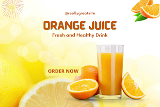 design fresh and eye catching social media posts  juice shop