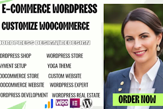 create real estate property listing webshop wordpress website design woocommerce