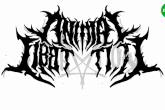 draw a metal band logo