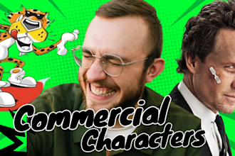 commercial character voice over