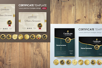 do certificate design, custom and diploma certificate