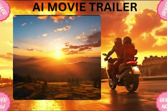 create an iconic visual cinematic ai 4k movie trailer promo video ai short film