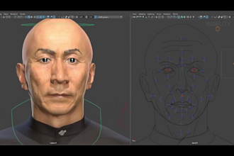 do realistic 3d metahuman character, 3d metahuman, unreal engine, face rig,daz3d