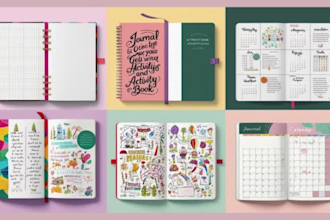 design journal printable planner workbook tracker checklist fillable pdf form