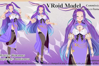raw and rig live2d vtuber model, 2d vtuber model, live 2d vtuber commission