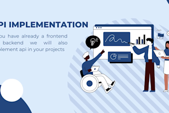 django , react project and also api implementation in your projects