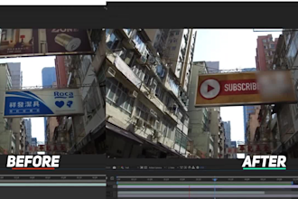 3d motion tracking, screen replace, clean up, match moving