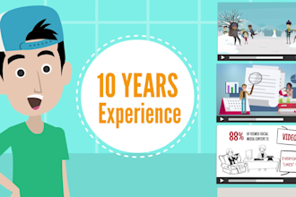 create 2d explainer video or 2d animated explainer video