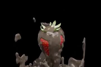 create 3d food animation, food rendering, 3d food menu, 3d chocolate bar
