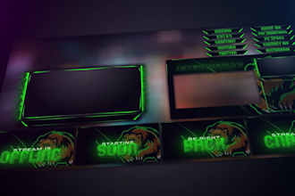 create a professional twitch overlay stream package