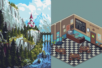 create 2d 3d pixel art animation sprite sheet environment tilesets game assets