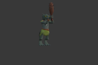 create low poly 3d character