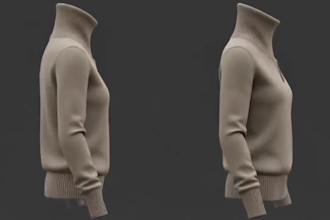 design realistic 3d fashion design, mockups,  garments, animation, stylist