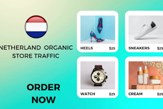 design netherland shopify store and boost store traffic