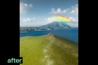 create an amazing moving cinemagraph image into GIF or video