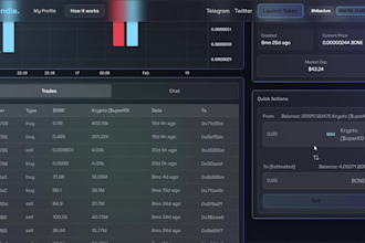 create a pump fun like dapp for bsc, evm, base, pulsechain