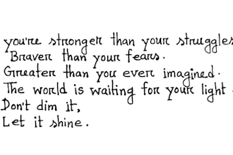 create custom handwritten letters, notes, and quotes