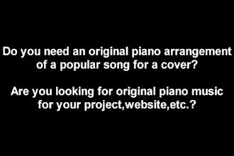 compose original piano music for your project