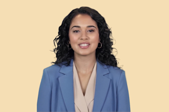 create a green screen female spokesperson video