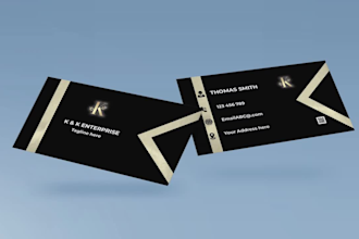 do professional and unique business card design