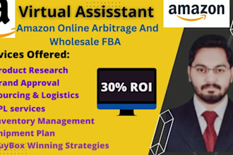 be amazon online arbitrage and wholesale fba store VA and do product research