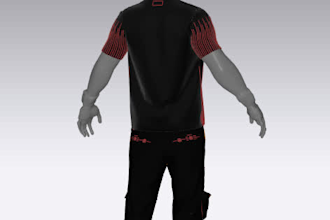 do 3d modeling of your clothing design in marvelous designer