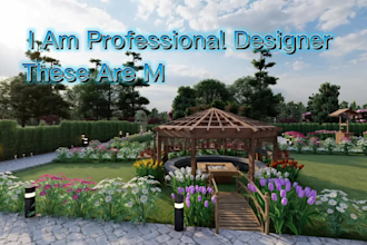 create architectural site plan and landscape rendering