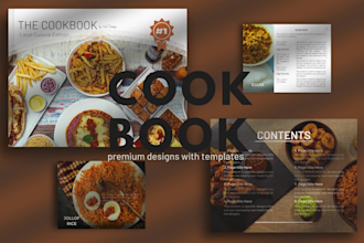 design PDF lead magnets, ebooks, workbook, cookbook, travel guide and worksheet