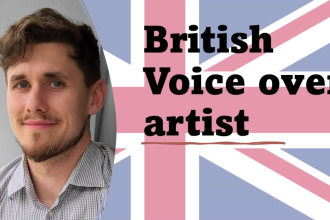 provide you with a british male voice over talent