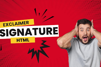 design outlook clickable exclaimer email signature redesign html email signature