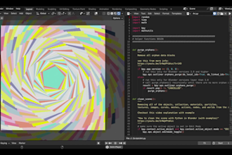 write python script for blender