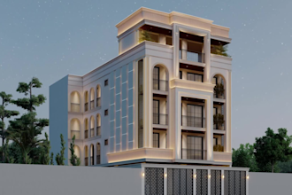 make 3d exterior elevation design and walkthrough video