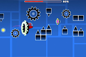make a high quality geometry dash layout